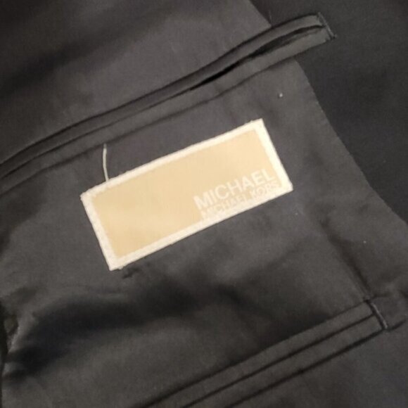 MICHAEL MICHAEL KORS 40L Single Breast Black 100% Wool Blazer Suit Jacket - Picture 9 of 13